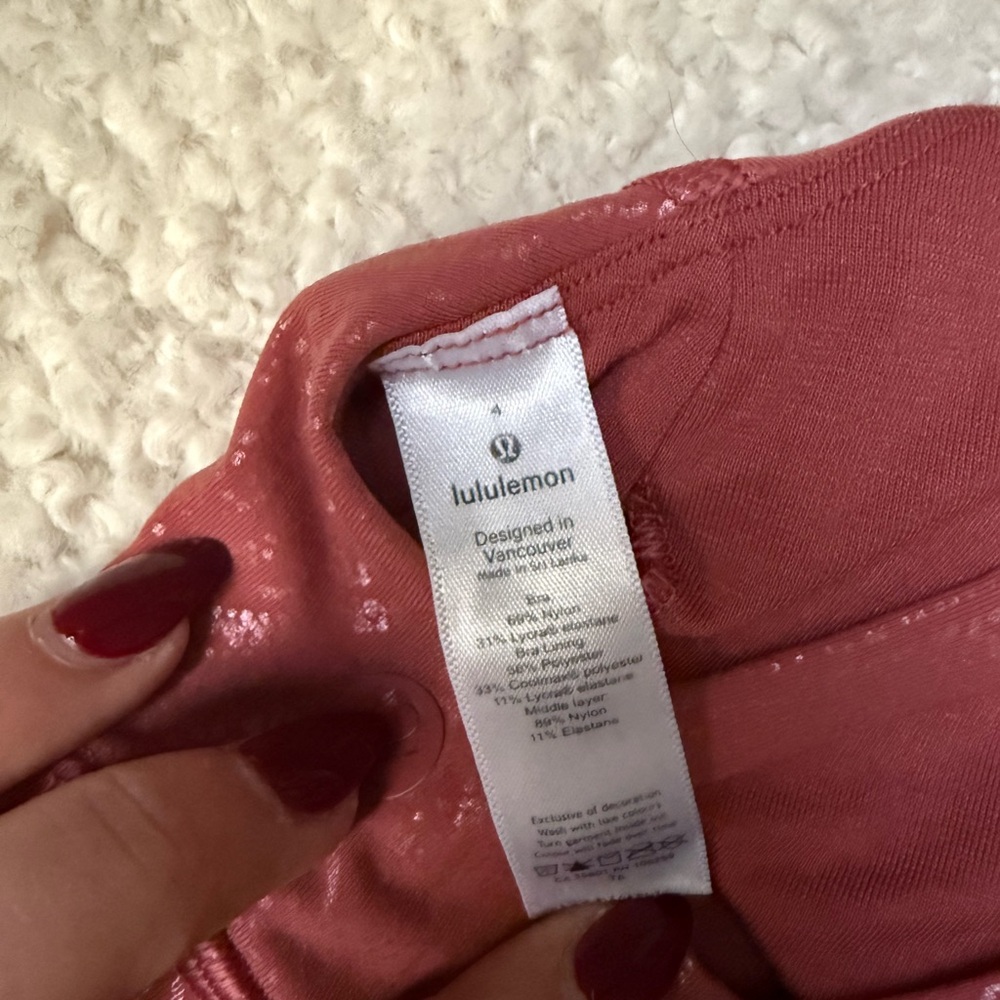 Lululemon Energy Patterned Bra, Size 4 - image 4